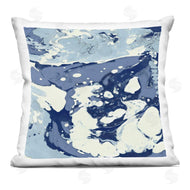 Danielle Carson | Marbled Blue Fluid Abstract