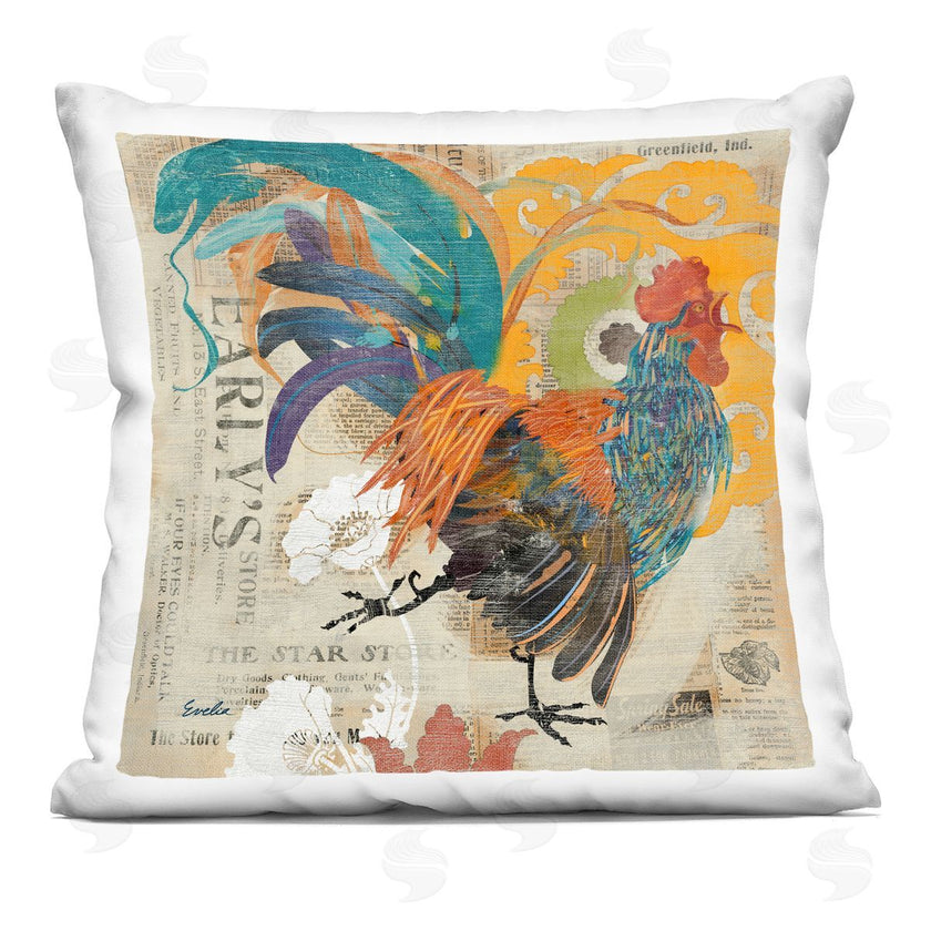 Evelia Designs | Vintage Rooster Botanical Pattern