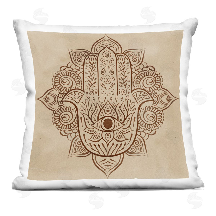 Ziwei Li | Ornate Brown Hamsa Pattern