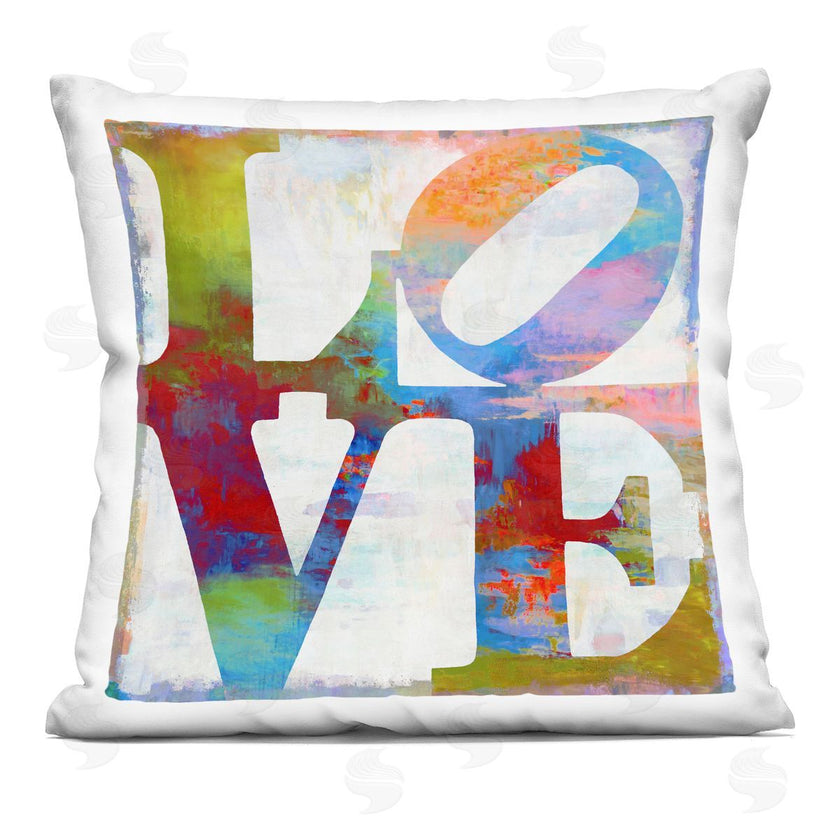 Jamie MacDowell | Rainbow Love Distressed Letters