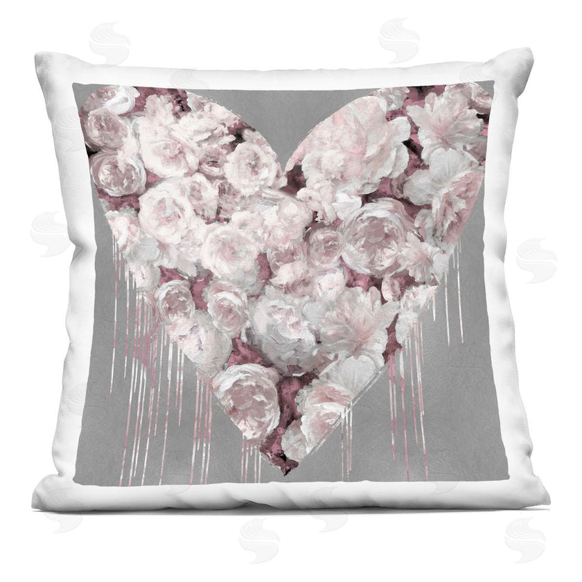 Lindsay Rodgers | Pink Rose Blooms Heart