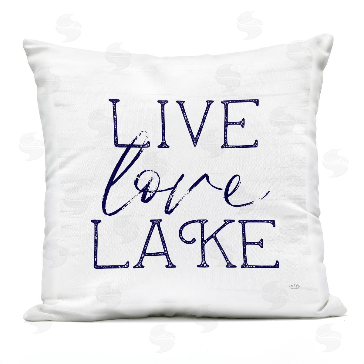Live Love Lake Rustic Outdoor Printed Pillow, Home Decor by Lux + Me Designs