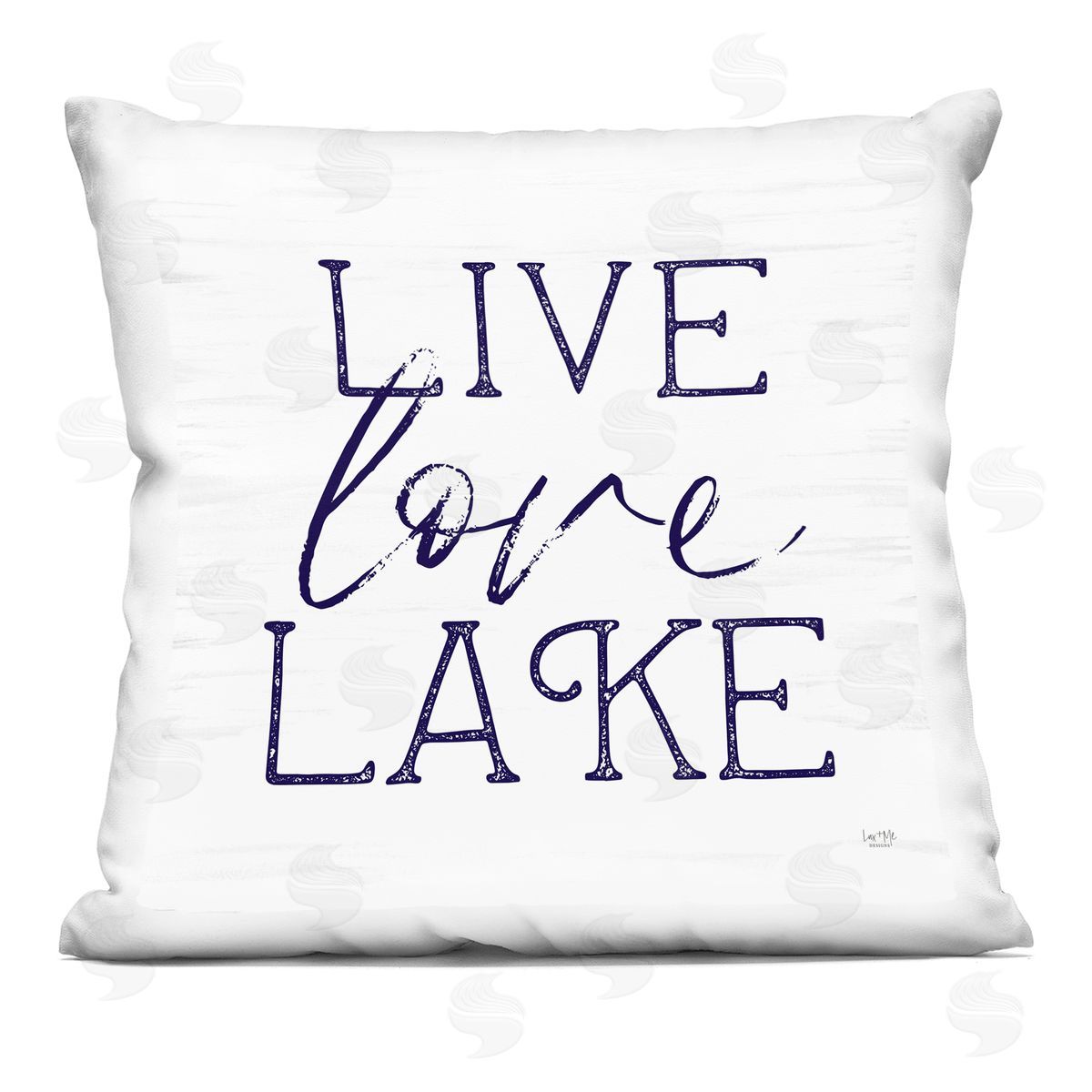 Live Love Lake Rustic Decorative Printed Pillow, Home Decor by Lux + Me Designs