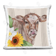 Lux + Me Designs | Striped Country Cow Sunflowers