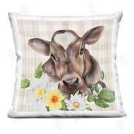 Lux + Me Designs | Tartan Calf Cow Daffodil Blooms