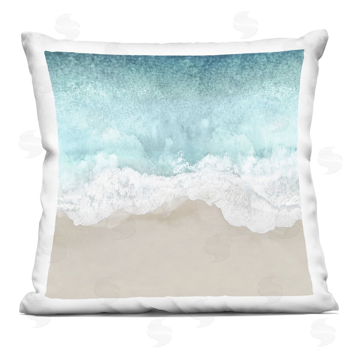 Sea Waves Crashing Beach Decorative Printed Pillow, Home Decor by Maggie Olsen