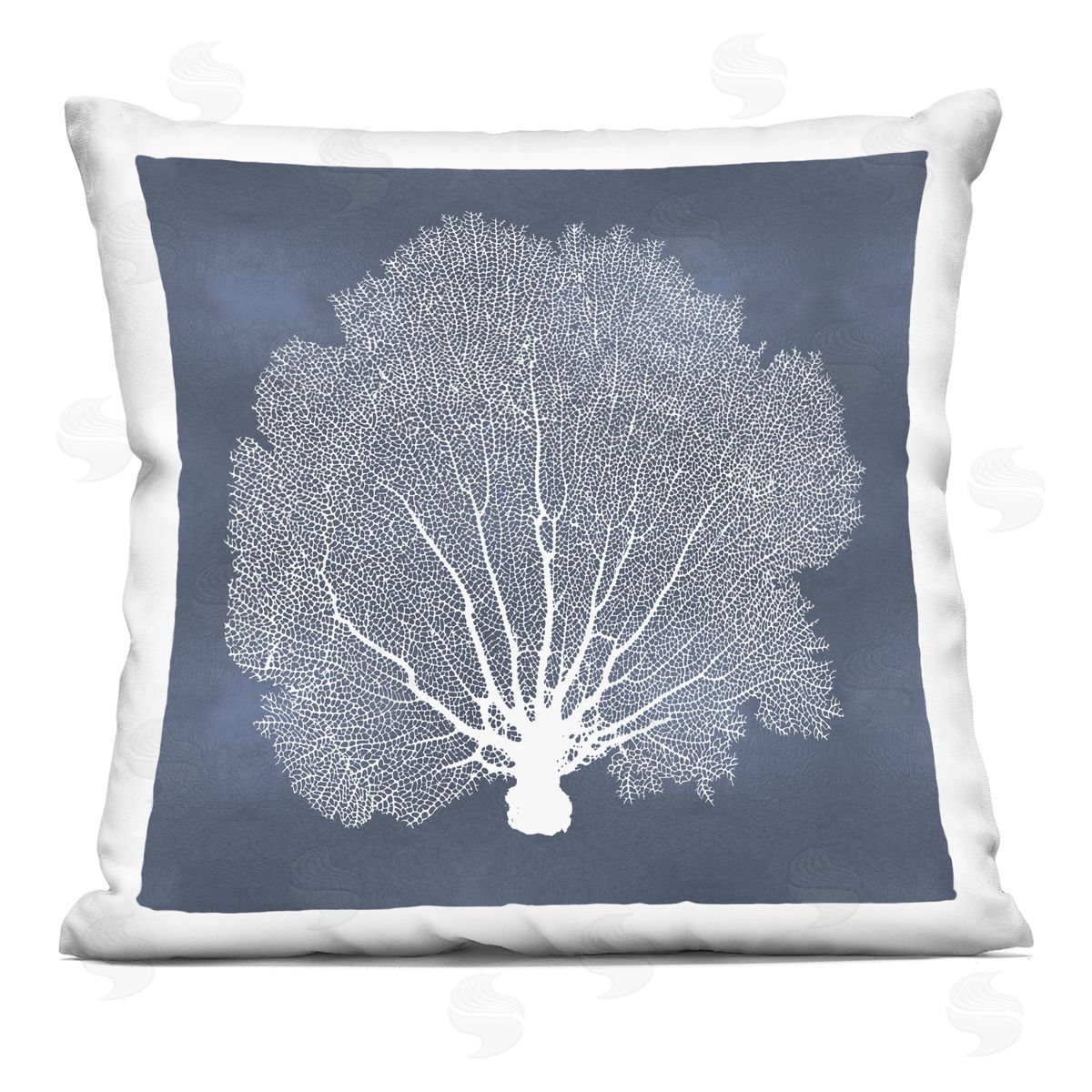 Abstract Coral Sea Vegetation Decorative Printed Pillow, Home Decor by Melonie Miller