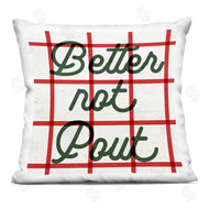 Stupell Studio | Better Not Pout Christmas Plaid