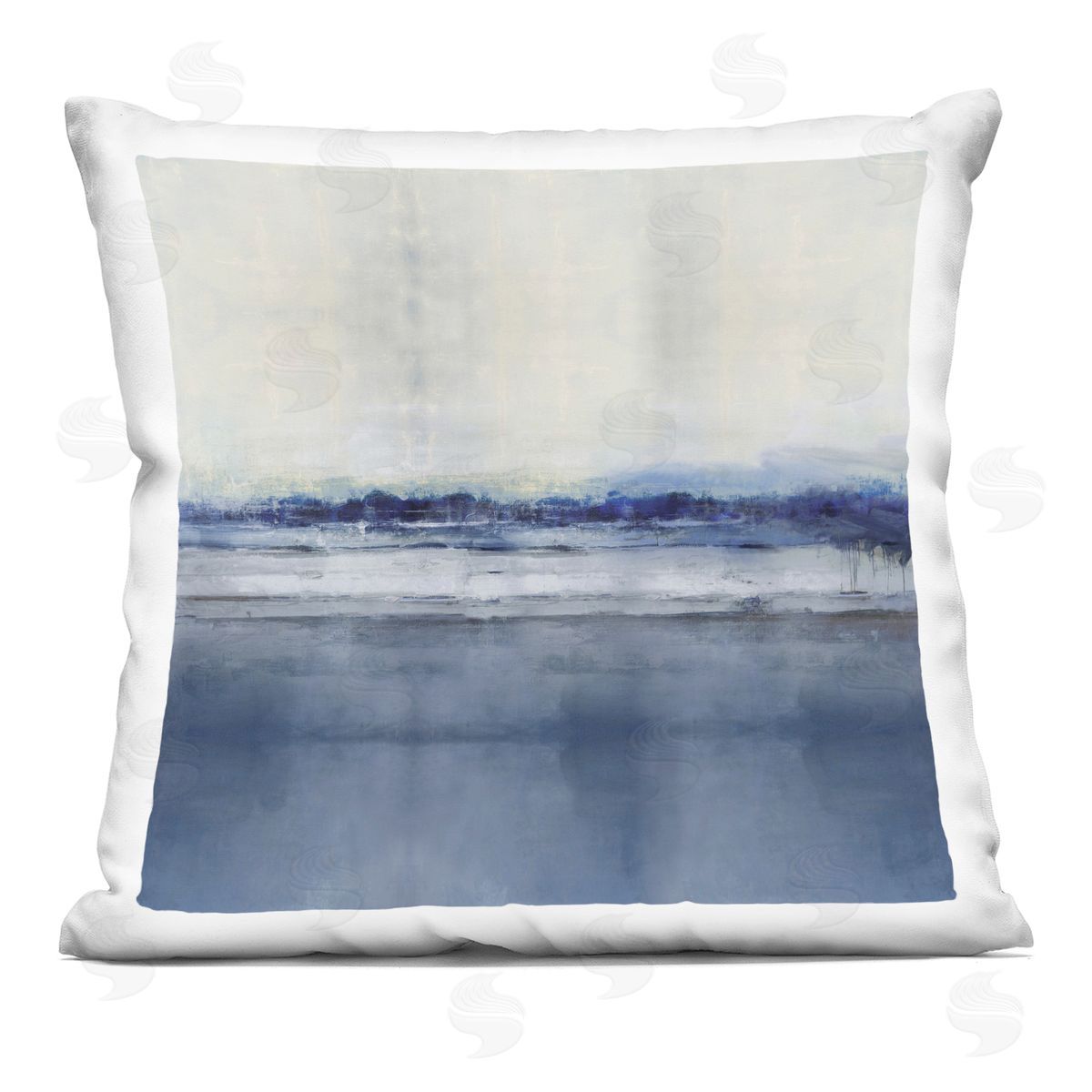 Abstract Ocean Atmosphere Decorative Printed Pillow, Home Decor by Rachel Springer