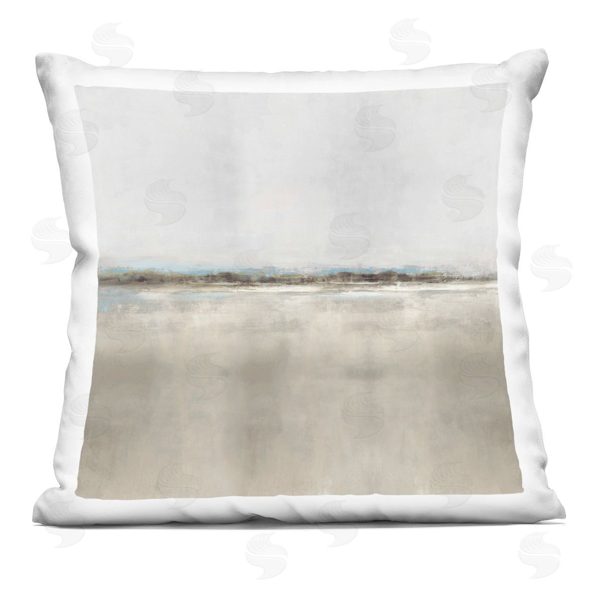 Abstract Landscape Gradient Decorative Printed Pillow, Home Decor by Rachel Springer