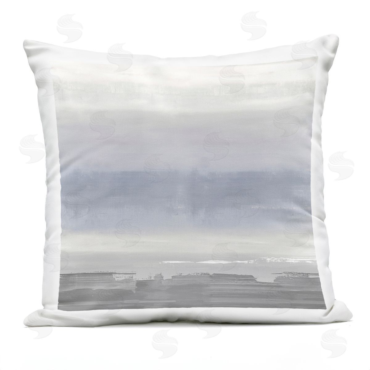 Modern Purple Grey Gradient Outdoor Printed Pillow, Home Decor by Rachel Springer