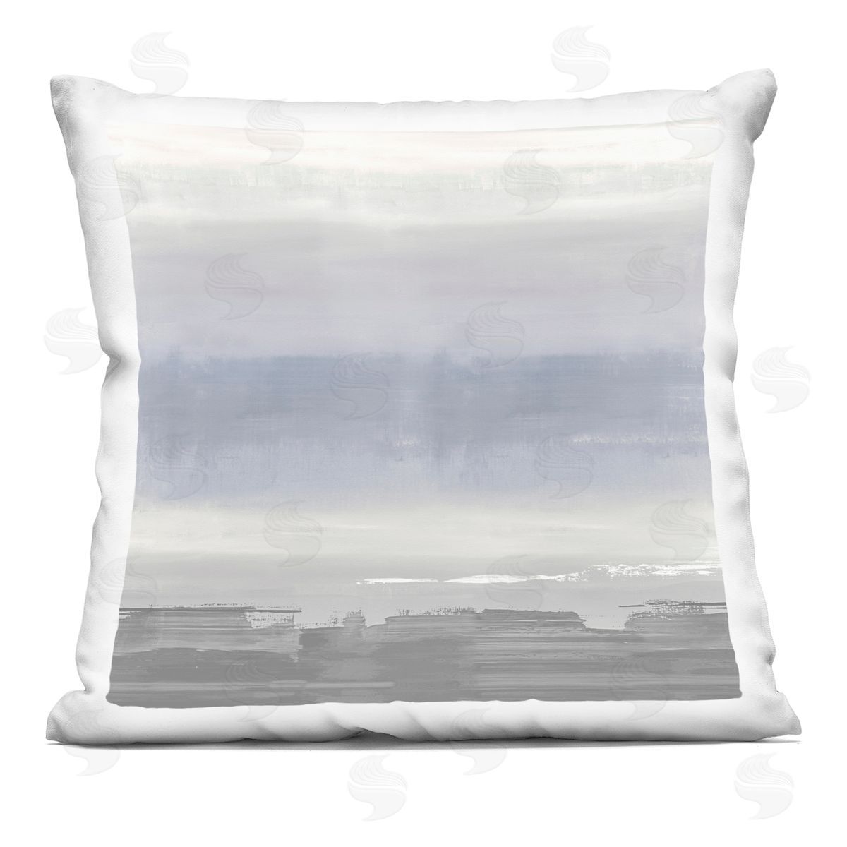 Modern Purple Grey Gradient Decorative Printed Pillow, Home Decor by Rachel Springer
