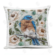 Sara G. Designs | Bluebird Perched Blooming Flowers