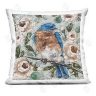Sara G. Designs | Bluebird Perched Blooming Flowers