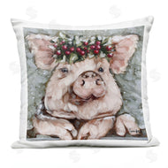 Sara G. Designs | Festive Piglet Winter Holly Berries