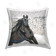 Jenny McGee | Black Stallion Floral Patterned