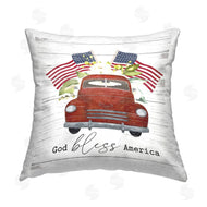 Lettered and Lined | God Bless America Vintage Truck