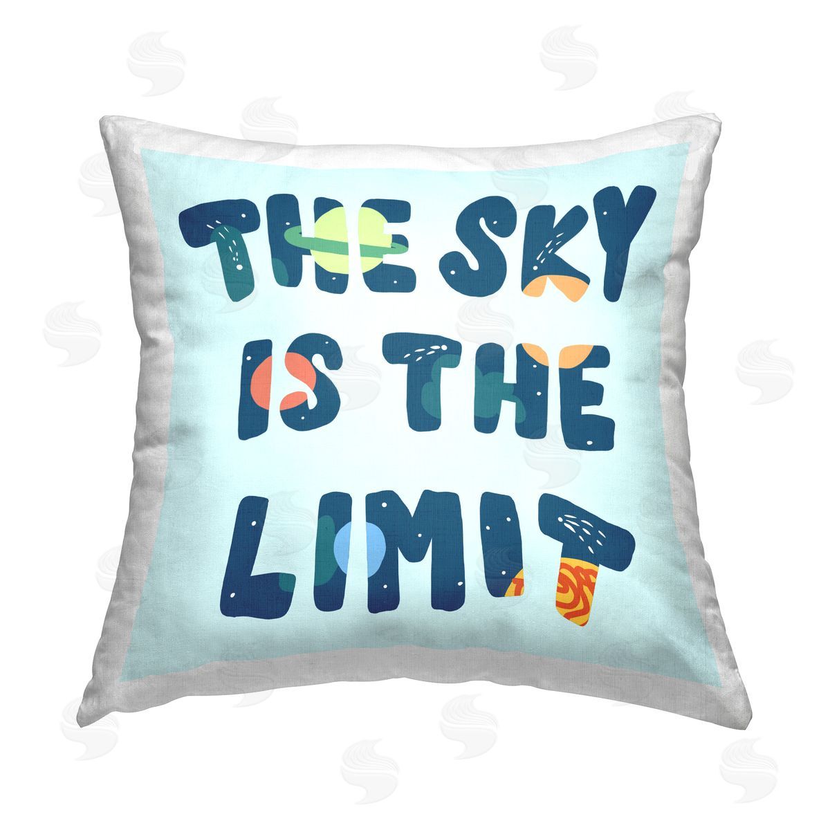 Sky Is Limit Outer Space Decorative Printed Pillow, Home Decor by Stupell Studio