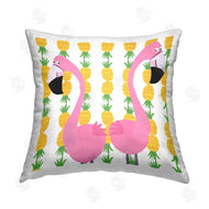 Carla Daly | Tropical Pineapples with Flamingos