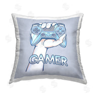 Ziwei Li | Gamer Hand Holding Blue Controller