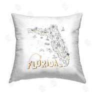 Ziwei Li | Florida USA Map Landmarks Chart