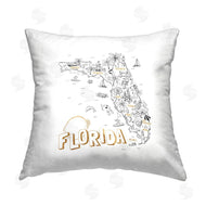 Ziwei Li | Florida USA Map Landmarks Chart