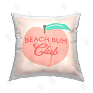 Stupell Studio | Beach Bum Club Pastel Peach