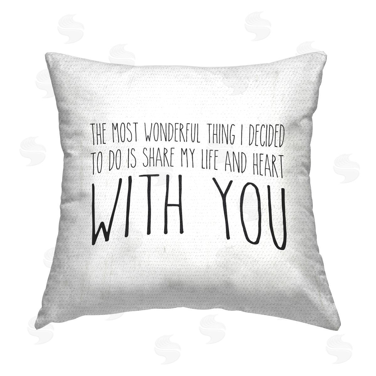 The Most Wonderful Thing Outdoor Printed Pillow, Home Decor by Lettered and Lined