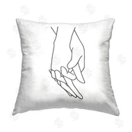 Lettered and Lined | Romantic Holding Hands Outline