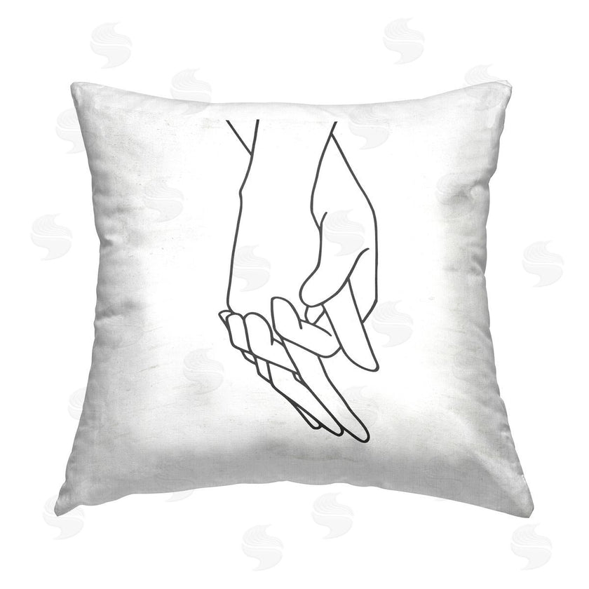 Lettered and Lined | Romantic Holding Hands Outline
