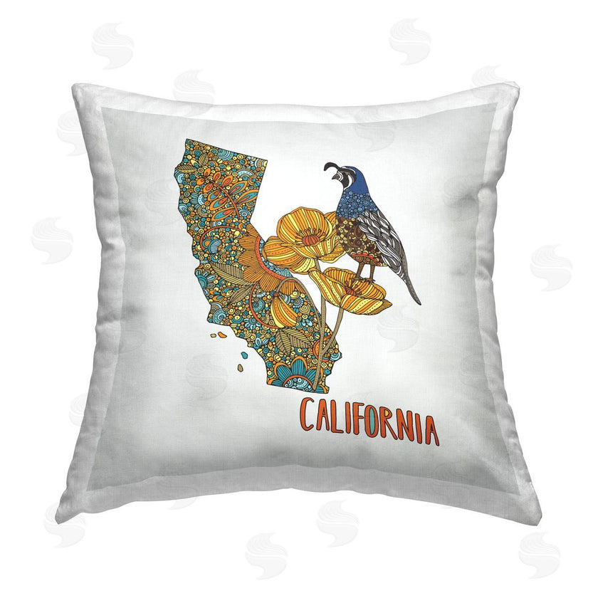 Valentina Harper | California Poppy Patterned Quail