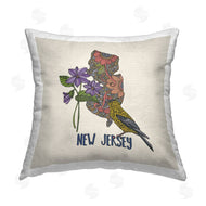 Valentina Harper | New Jersey Goldfinch Bird Floral