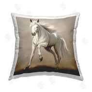 Ziwei Li | Galloping White Stallion Horse