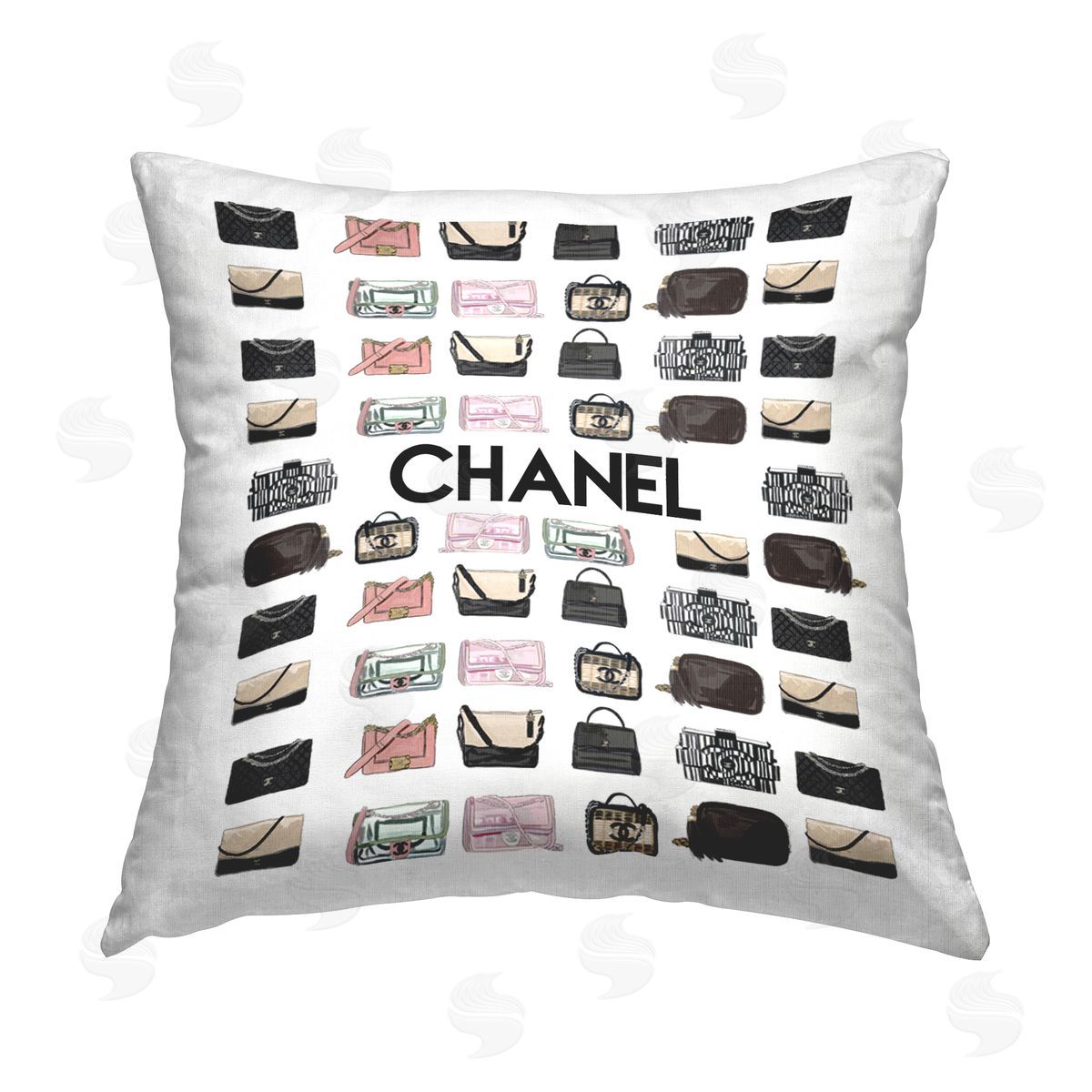 Fashion Purses Stylish Glam Brand Decorative Printed Pillow, Home Decor by Amelia Noyes