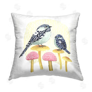 Grace Popp | Patterned Birds on Mushroom