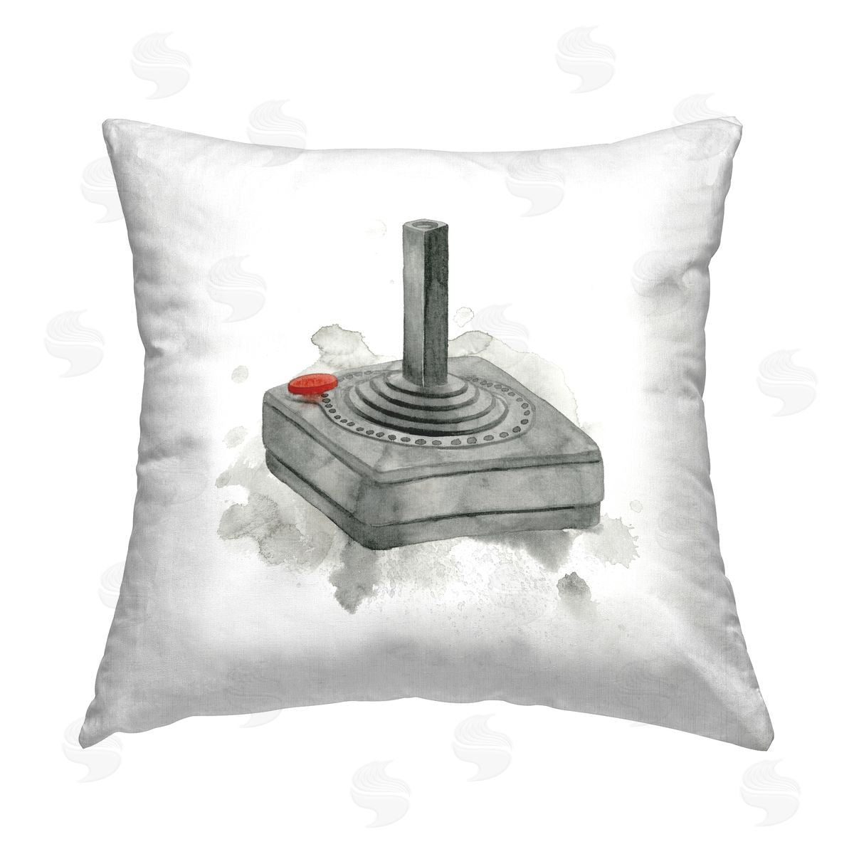 Vintage Video Game Atari Joystick Decorative Printed Pillow, Home Decor by Grace Popp