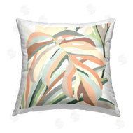 June Erica Vess | Coral Monstera Plant Leaves