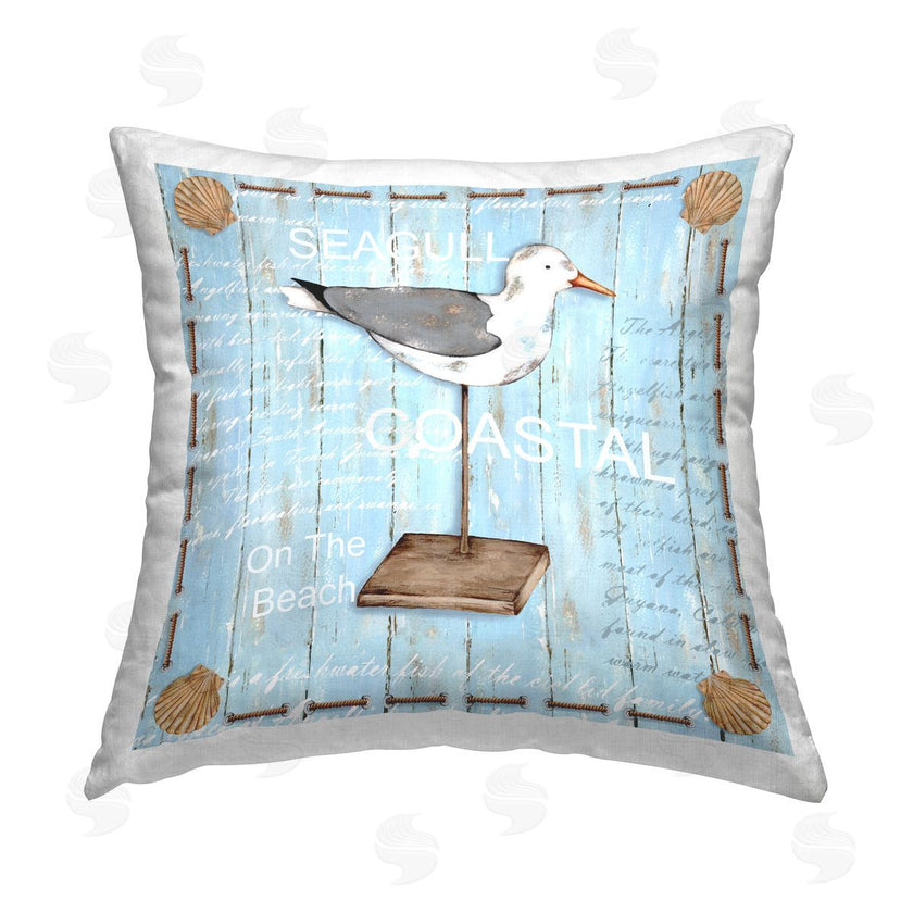 Emma Leach | Coastal Seagull Bird Rustic Border