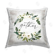 Lettered and Lined | Gather Rustic White Roses Garland