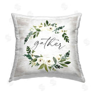 Lettered and Lined | Gather Rustic White Roses Garland
