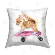 Kim Curinga | Funny Kitten Pink Skateboard