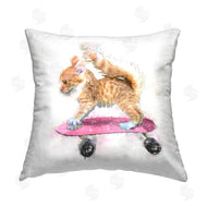 Kim Curinga | Funny Kitten Pink Skateboard