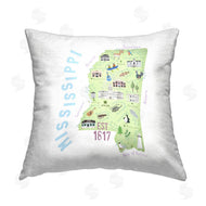Carla Daly | Whimsical Mississippi State Map
