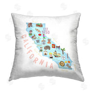 Carla Daly | Pastel California Attractions Map