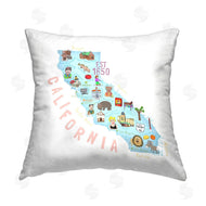Carla Daly | Pastel California Attractions Map