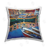 Daniela Corallo | Vivid Boats Floating on Water