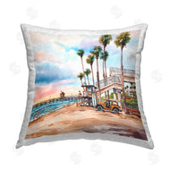 Bill Drysdale | Coastal Beach Scenery Palm Trees