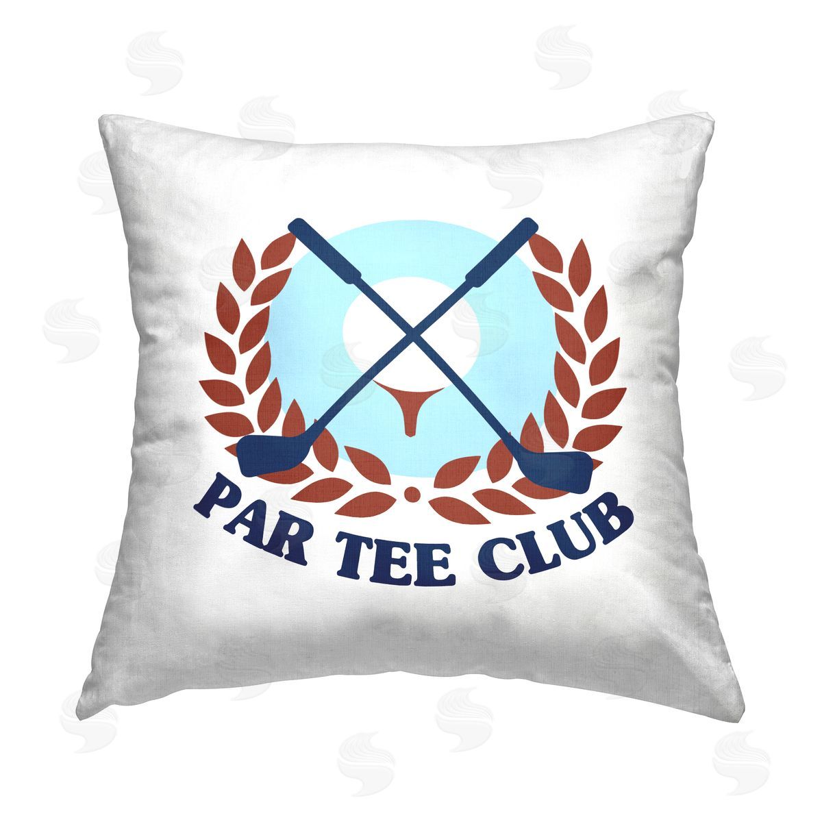 Par Tee Club Fun Golf Laurel Decorative Printed Pillow, Home Decor by Stupell Studio