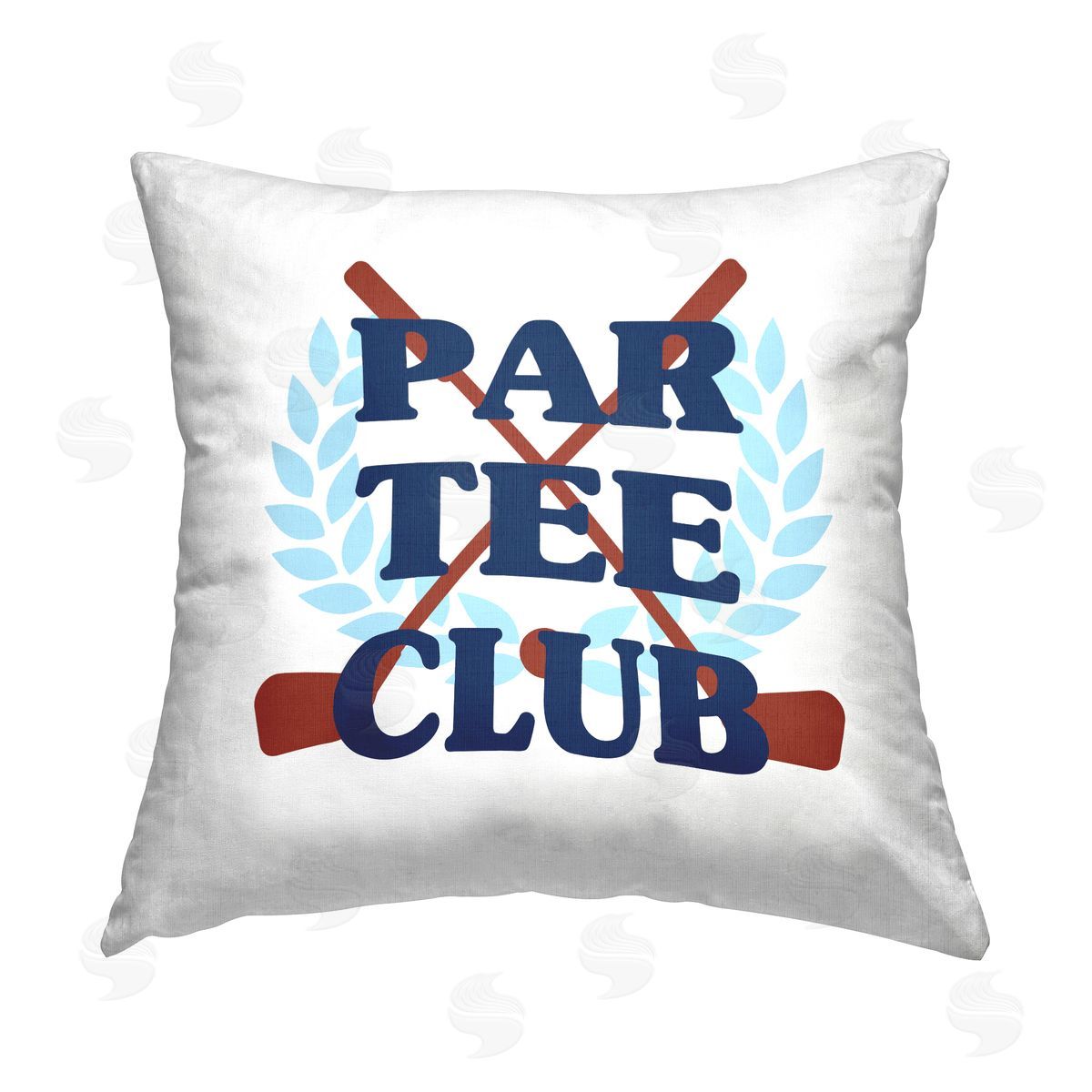 Par Tee Club Golfing Sports Laurel Decorative Printed Pillow, Home Decor by Stupell Studio