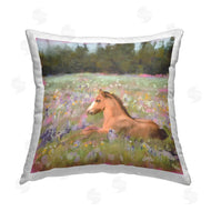Nina Blue | Horse Relaxing Wildflower Meadow